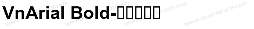 VnArial Bold字体转换